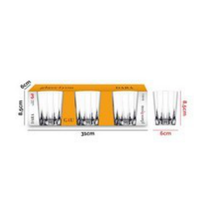 CJTO DE 3 COPOS BAIXOS 300ML DARA G4U