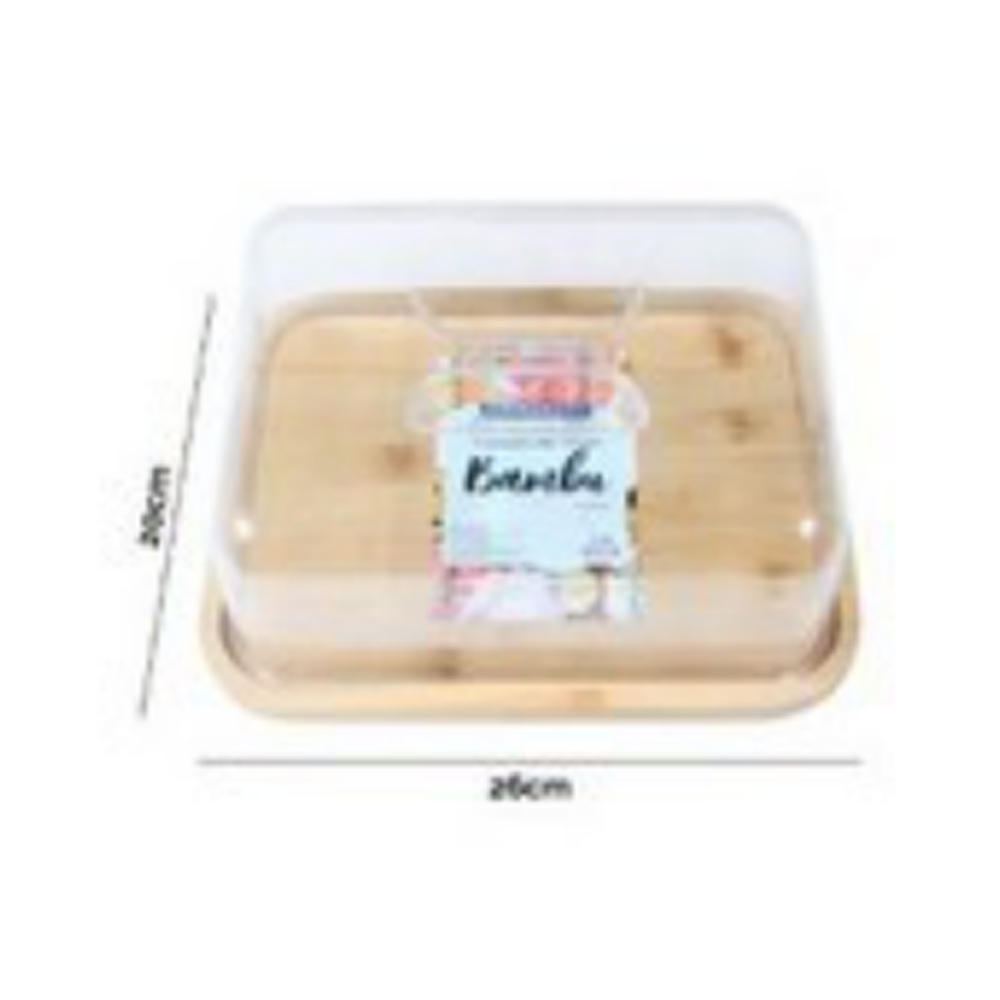 TABUA DE FRIOS BAMBU COM TAMPA 26X20CM