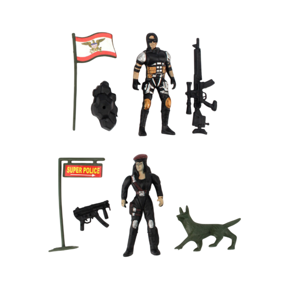 BONECO MILITAR KIT 3PÇS