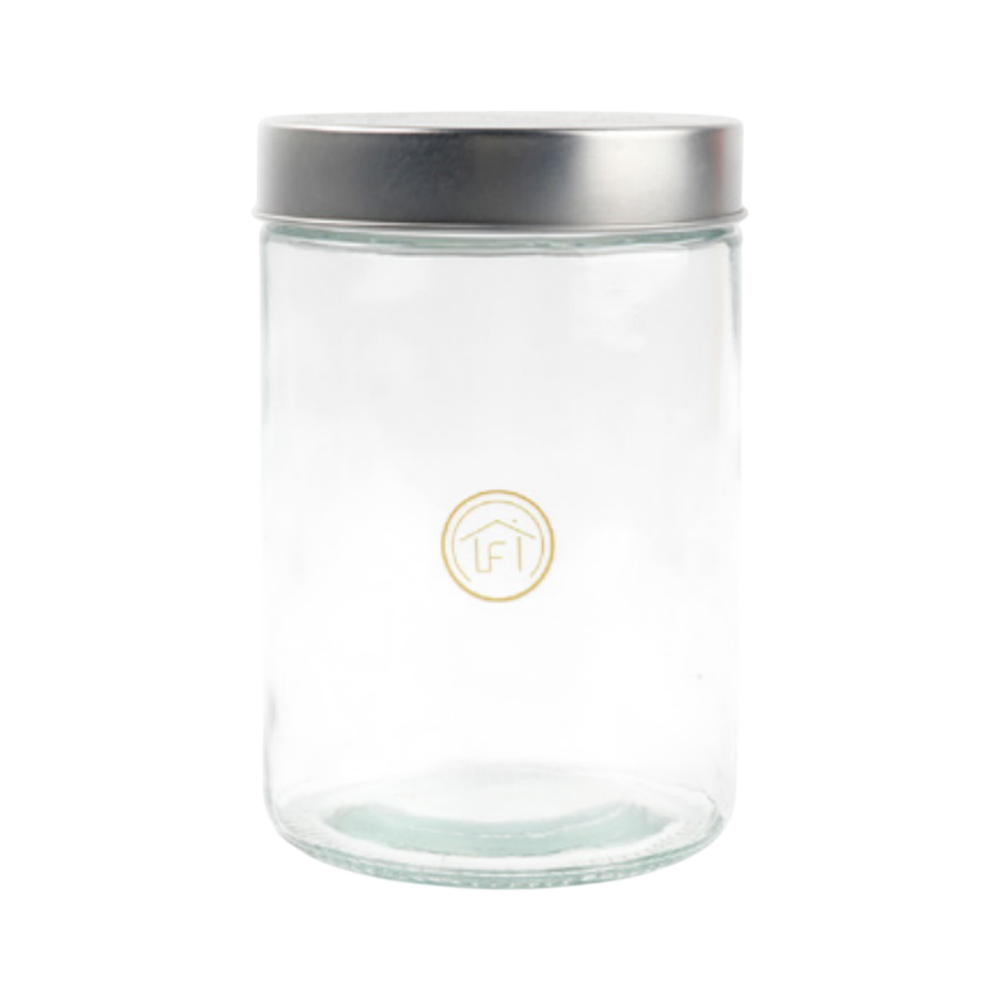 POTE DE VIDRO PARA ORNAMENTAÇÃO 1,2L
