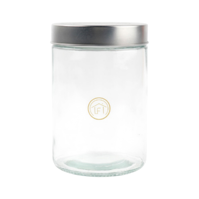 POTE DE VIDRO PARA ORNAMENTAÇÃO 1,2L